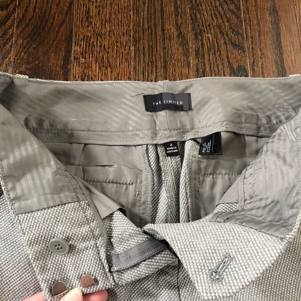 The Limited Women’s 2 Gray/White Tweed Low-Rise Skinny Ankle Dress Pants - EUC! - Picture 9 of 13
